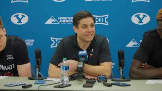 Wes Miller Viktor Lakhin amp Aziz Bandaogo  Postgame Presser BYU [upl. by Oatis384]