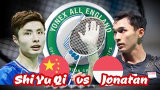 Shi Yu Qi vs Jonatan Christie  Perempat Final All England Open 2024 [upl. by Saiff113]