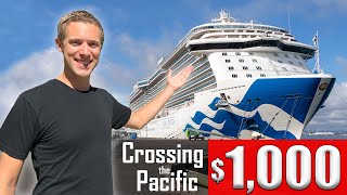 I spent 26 DAYS on a CRUISE SHIP for 1000 My epic transpacific journey and how I did it [upl. by Rothstein]