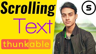 Scrolling text 🔥  Text Animation  ThunkableAppybuilder Tutorial in hindi [upl. by Miculek]