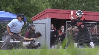 Section 5A Softball Pillager vs Pine RiverBackus [upl. by Nilrev]