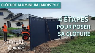 TUTO  Comment poser ma clôture aluminium JARDISTYLE [upl. by Sikram]