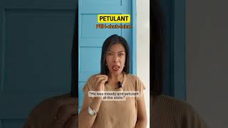 PETULANT  Can you comment a sentence using this word 🤔 Vocabulary English VibrantV [upl. by Elad]