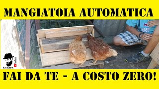 Come creare una Mangiatoia automatica per galline Fai da Te [upl. by Arsi]