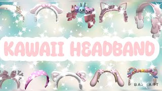 19 KAWAII HEADBAND CODES FOR BROKHAVEN kawaii aesthetic ACCESSORIES headband code for brokhaven [upl. by Hollister818]