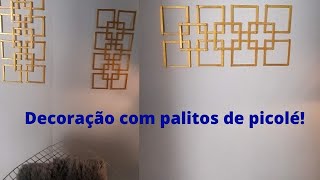 Como Fazer Casinha de Parede com Palitos de Picolé [upl. by Guerra]