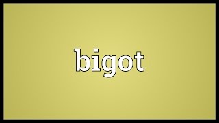 Bigot Meaning [upl. by Elleynad]