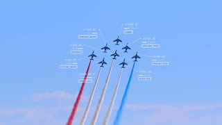 AIr to Air en 4K complet avec la Patrouille de France  Marseille  2024 [upl. by Aicena55]