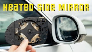 Replace Heated Side Mirror Glass EASY Any Volkswagen [upl. by Ayt]