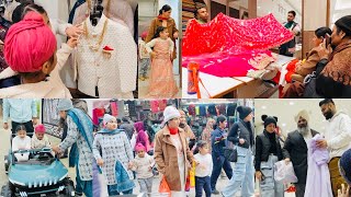 VIAH DI SHOPPING FROM AMBALA AT BEST PRICE  SARI SOHRA FAMILY LAYI WEDDING OUTFITS  INDER amp KIRAT [upl. by Ydnar808]