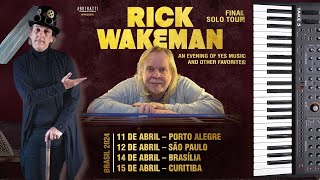 RICK WAKEMAN FINAL SOLO TOUR NO BRASIL [upl. by Trula597]