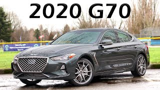 2020 Genesis G70 Review  With BMW M340i Comparisons [upl. by Noicpesnoc]