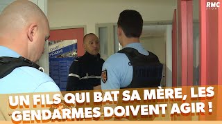 Un fils violent avec sa mère la police doit agir [upl. by Ayihsa]