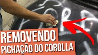 Removendo a pichação do Corolla [upl. by Acceber]