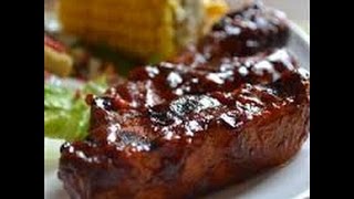 Oven Baked BBQ Ribs Recipe [upl. by Yniatirb]