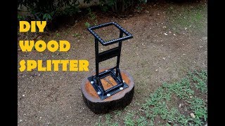 DIY Kindling Cracker  Log Splitter from Rebar [upl. by Anenahs]