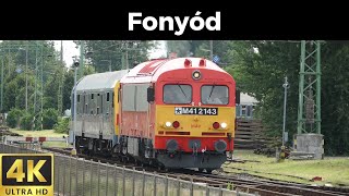 Retró csörgő menetrend szerint Vonatok Fonyódon  Trains in Fonyód  Züge in Fonyód 2024 Július [upl. by Saul]