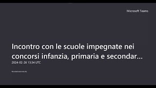 Incontro con le scuole impegnate nei concorsi infanzia primaria e secondaria 2024 parte 2 [upl. by Ecienahs249]