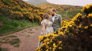 Enchanting Scottish Elopement in Edinburgh  Katy amp Mark  St Anthonys Chapel Arthurs Seat [upl. by Quincey974]