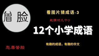 成语｜华文大比拼｜看图片猜成语｜小学华文｜高级华文｜中学华文｜成语游戏｜成语学习｜成语解释｜轻松学华文｜掌握成语｜idiom｜Learn idiom 03 有趣的成语有趣的华文 成语 华文大比拼 [upl. by Madid]