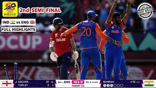 India vs England Semi Final Highlights T20 World Cup 2024  IND vs ENG Semi Final 2024 Highlights [upl. by Koenraad]