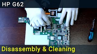 HP G62 Disassembly Fan Cleaning and Thermal Paste Replacement [upl. by Lyman]