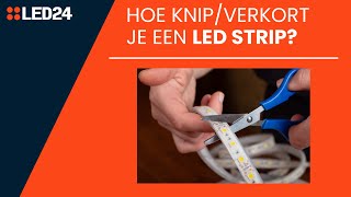 Hoe knipverkort je een led strip Ledstripspecialistnl [upl. by Wachtel]