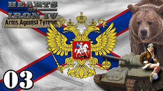 Lets Play Hearts of Iron 4 Return of the Tsar Russia  HOI4 Arms Against Tyranny Gameplay Episode 3 [upl. by Henrietta]