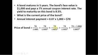 How to Calculate the Current Price of a Bond [upl. by Katine]