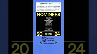 And the 2024 Rock amp Roll Hall of Fame nominees are [upl. by Sanger679]