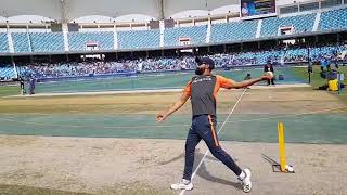 Ravindra jadeja side angle bowling action [upl. by Ayor]