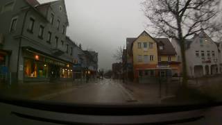 Driving downtown  Ebersbach an der Fils in Germany [upl. by Akema]