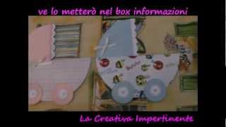 Scrap  bigliettini per battesimo [upl. by Yssak]