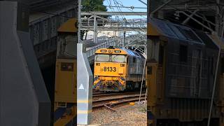 Diesel 81 class locomotives head freight train through Hurstville Station [upl. by Notniuqal]