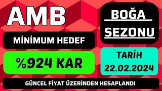 AMB COİN BOĞA SEZONU EN GARANTİ SATIŞ HEDEFİ NERESİ OLABİLİR bitcoin boğasezonu amb airdao [upl. by Just]