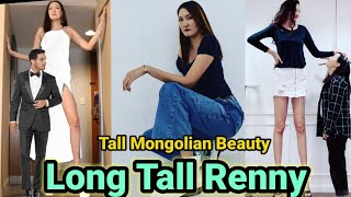 Rentsenkhurloo Bud  Tallest Mangolian Beauty 69  worlds longest legs  Tall Woman Short man [upl. by Nidroj]