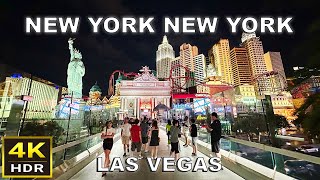 4K HDR New York New York Las Vegas Walking Tour  June 2024  Las Vegas Strip [upl. by Nare519]