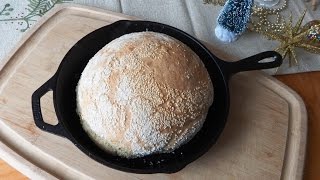 How to Bake NoKnead “Turbo” Bread in a Skillet ready to bake in 212 hours [upl. by Nylloc]