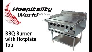 Oxford Series BBQ 4 Burner Hotplate  Hospitality World Direct [upl. by Alverta]