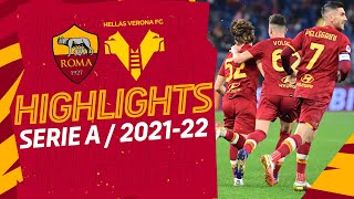 Roma 22 Verona  Serie A Highlights 202122 [upl. by Aruon]