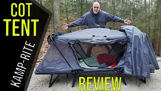 REVIEW Cot Tent by KampRite 2022 [upl. by Black169]