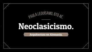 Neoclasicismo Arquitectura en Alemania [upl. by Sharleen]