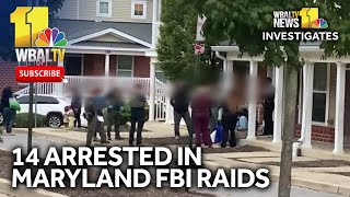 14 people in Maryland arrested on drug charges after FBI raids [upl. by Anetsirk]