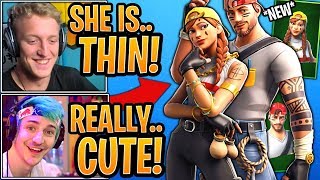 Tfue amp Streamers React to the NEW quotThinquot Aura amp Guild Skin Small Hitbox  Fortnite Moments [upl. by Anaud452]