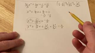 How to Derive the Quadratic Formula [upl. by Allerie445]