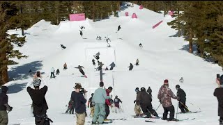 45 Skiers vs 1 Terrain Park [upl. by Haleak]