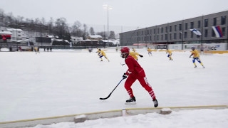 Bandy JVM 2014 Ryssland  Sverige [upl. by Heyer]