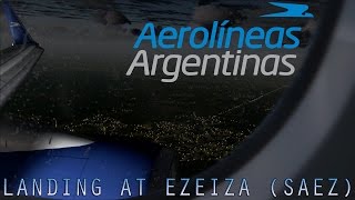 Landing in Ezeiza SAEZ  Aerolíneas Argentinas【FSX】 [upl. by Christi]