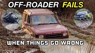 Offroad fails  mishaps in 4x4’s offroad  Compilation [upl. by Bronson]