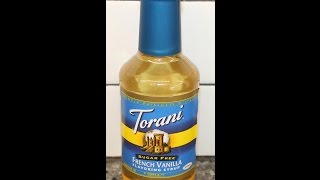 Torani Sugar Free French Vanilla Flavoring Syrup Review [upl. by Rehportsirhc]